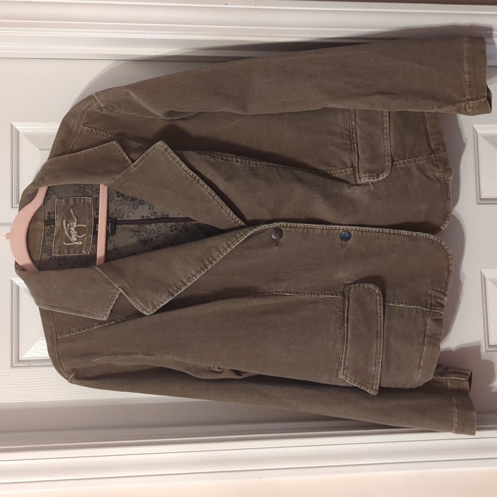 Lane Bryant Venezia Corduroy blazer/jacket feminine cut Pnk2